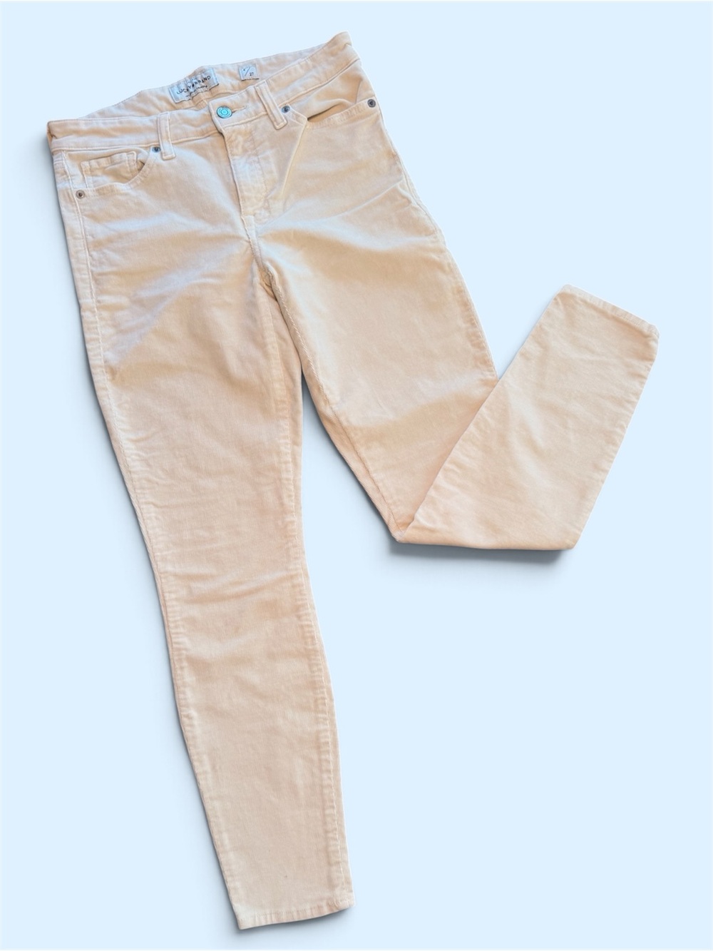 Lucky Brand Women's Cream High-Rise Skinny Jeans